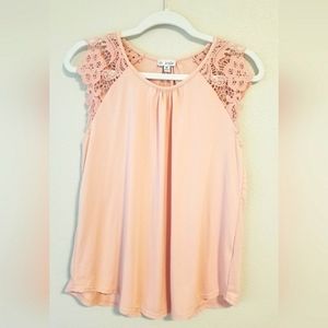 Soft flowy pink top Liv & Lottie